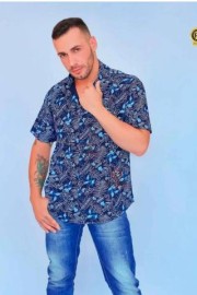 Camisa Social Masculina Floral