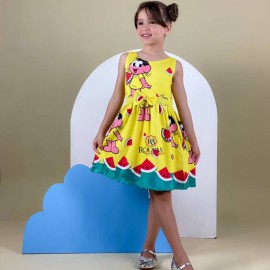 Vestido Infantil Rodado Estampas