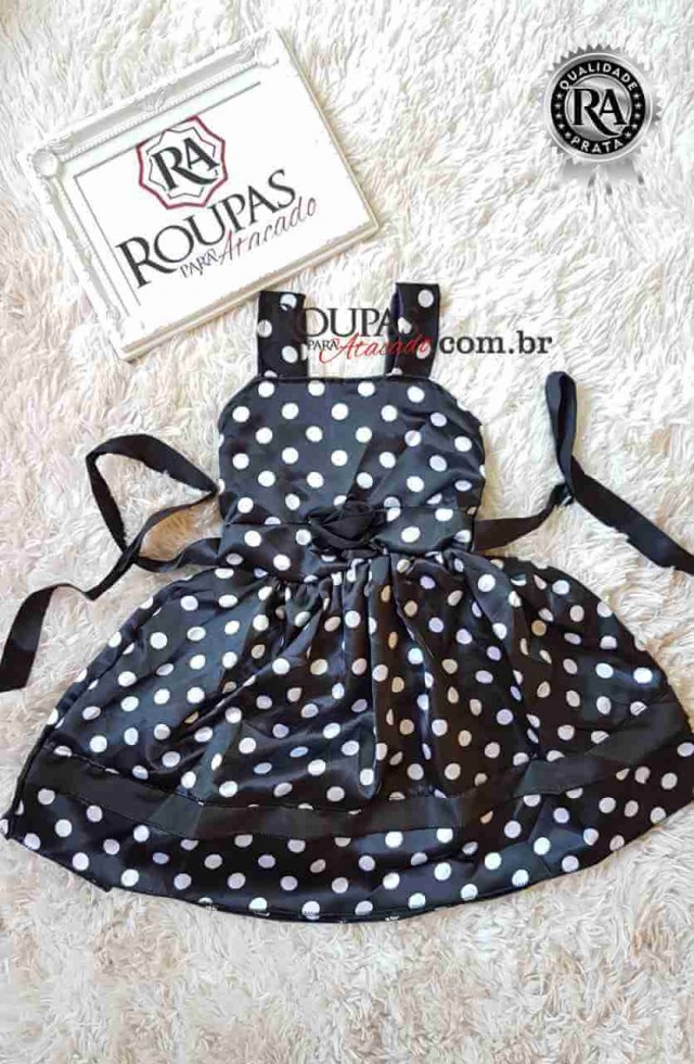 vestido infantil bolinha