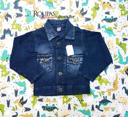 Jaqueta jeans sale infantil masculina