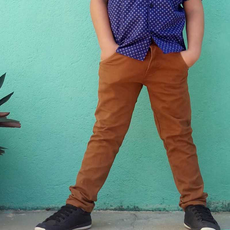 calça masculina jeans sarja colorida slin fit