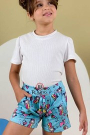 Short Infantil Feminino Estampado